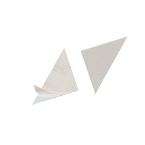 Tasche adesive DURABLE CORNERFIX triangolari polipropilene trasparente 175x175mm  conf. 100 - 828319