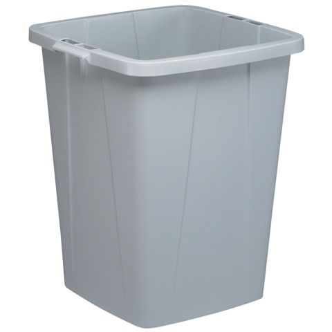 Contenitore portarifiuti DURABLE DURABIN 90 L polipropilene grigio 1800474050