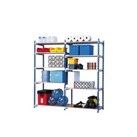 Modulo base scaffalatura Paperflow RANG&#39;ECO regolabile 125x34x200 cm blu - K607130