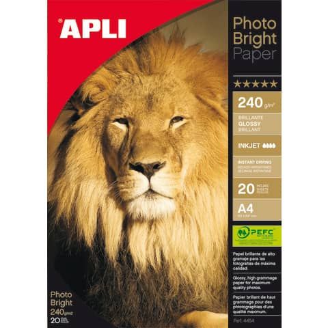 Carta fotografica inkjet Decadry A4 alta qualit - finitura lucida - 240 g/m bianco  Conf. 20 fogli - T900005