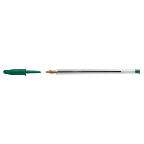 Penna a sfera BIC Cristal M punta 1 mm verde Conf. 50 pezzi - 8373629