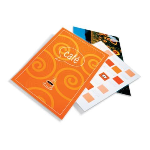 Pouches per plastificatrici a caldo GBC 2x125 m finitura lucida A6 11,1x15,6 cm Conf. 100 pezzi - 3740442