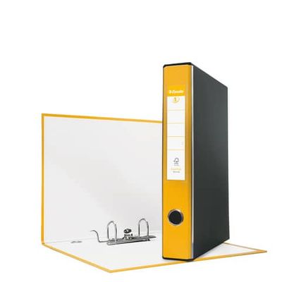 Registratore con custodia Esselte G52 EUROFILE commerciale dorso 5 cm cartone rivestito in PP giallo - 390752090 Registratore con custodia Esselte G52 EUROFILE commerciale dorso 5 cm cartone rivestito in PP giallo - 390752090
