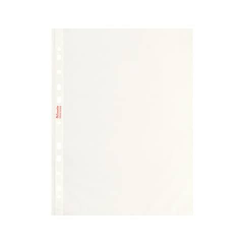Buste a perforazione universale goffrate Esselte STANDARD PP antiriflesso trasparente A4  conf.200 - 395613300