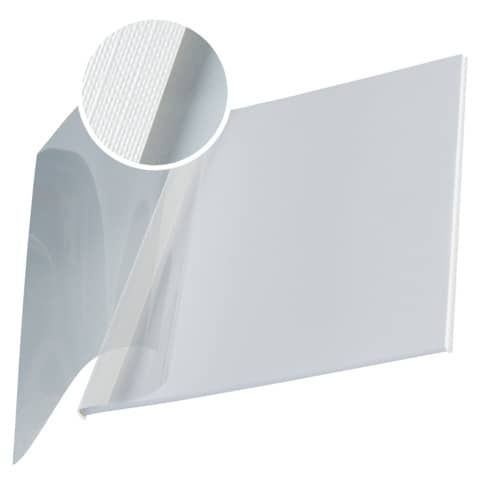Copertina flessibile max 10-35 fogli Leitz impressBIND in PPL con dorso da 3,5 mm A4 bianco  conf. da 10 - 73980001