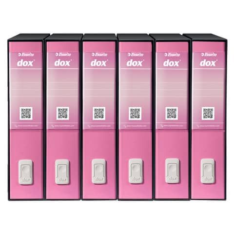 Registratore a leva DOX2 Protocollo S. Francisco 28,5x35 cm - dorso 8 cm rosa - D15219