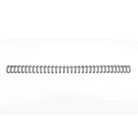Spirali metalliche a 34 anelli GBC Wirebind 8 mm a4 nero conf da 100 spirali - RG810510