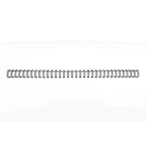 Spirali metalliche a 34 anelli GBC Wirebind 11 mm a4 nero conf da 100 spirali - RG810710