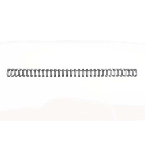 Spirali metalliche a 34 anelli GBC WireBind 14 mm A4 nero conf da 100 spirali - RG810910