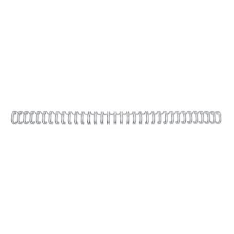 Spirali metalliche a 34 anelli GBC WireBind 14 mm a4 argento conf da 100 spirali - RG810997