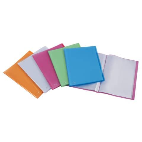 Portalistini fogli fissi Favorit buccia d&#39;arancia 22x30 cm 40 buste assortiti 400090482