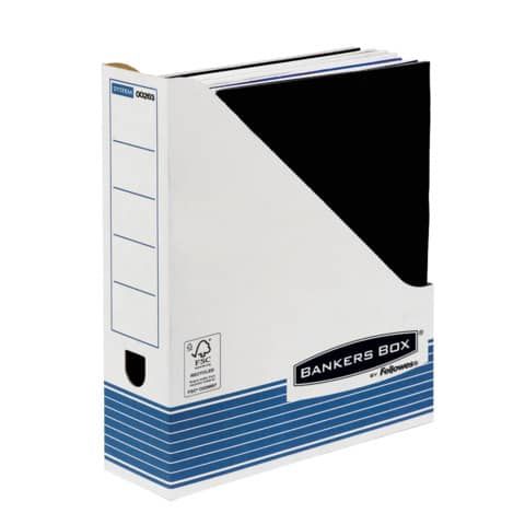 Scatola archivio FELLOWES Bankers Box System 8x31,6x26,3 cm blu/bianco portariviste A4 - 0026301
