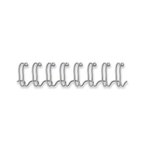 Dorsi metallici FELLOWES argento 6 mm - - capacit 1-35 fogli conf.100 - 54450