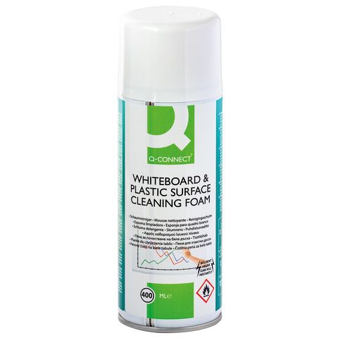 Detergente per lavagne bianche Q-Connect a schiuma 400 ml - KF04504