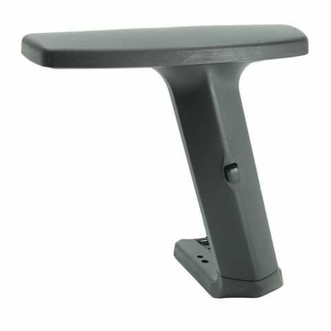 Coppia braccioli regolabili a T Unisit 2 D - nero - ACCBR2DR2