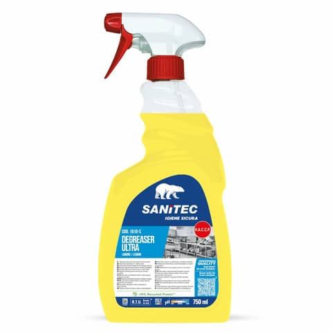 Sgrassatore concentrato multisuperficie SANITEC Ultra limone  - 750 ml 1810-S