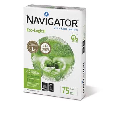Carta per fotocopie A3 Navigator Ecological 75 g/m Risma da 500 fogli NEC0750137