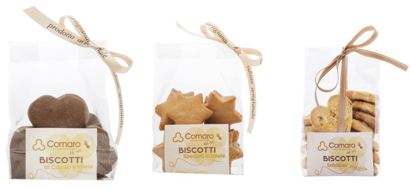 BLUE FARM | Comaro. Honey biscuits. 150 g / 5.29 oz packs.