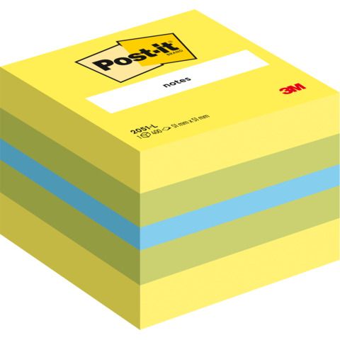 Foglietti riposizionabili colorati Post-it Notes Minicubo 51x51 mm assortiti - 400 ff - 2051-L