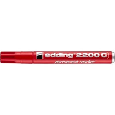 Marcatore permanente edding 2200 C punta scalpello 1-5 mm rosso E-2200C 002