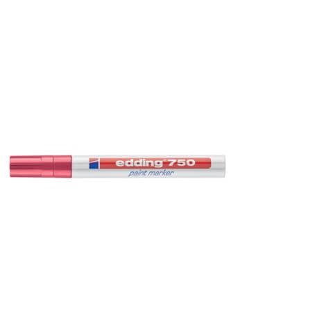Marcatore a vernice edding 750 punta conica 2-4 mm rosso E-750 002