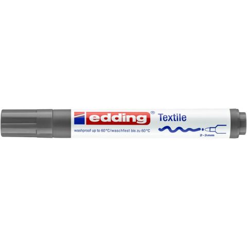 Marcatore per tessuti edding 4500 punta conica 2-3 mm grigio E-4500 012