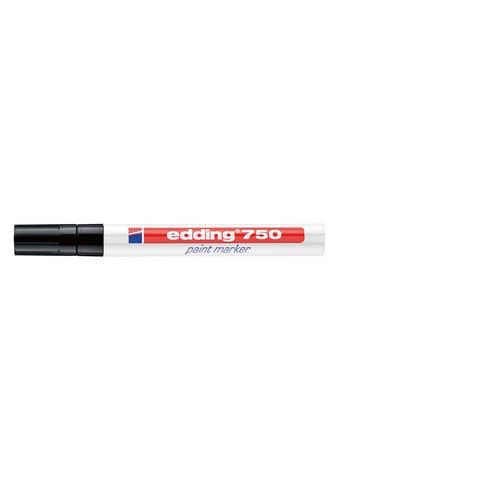 Marcatore a vernice edding 750 punta conica 2-4 mm nero E-750 001
