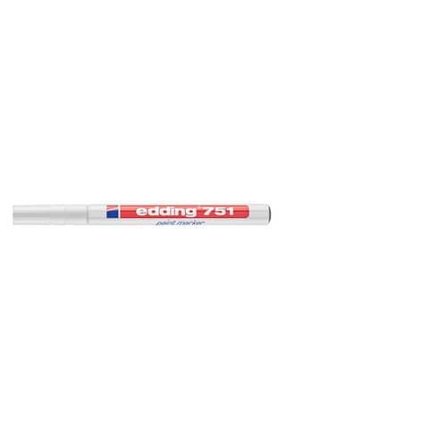 Marcatore a vernice edding 751 punta conica 1-2 mm bianco E-751 049
