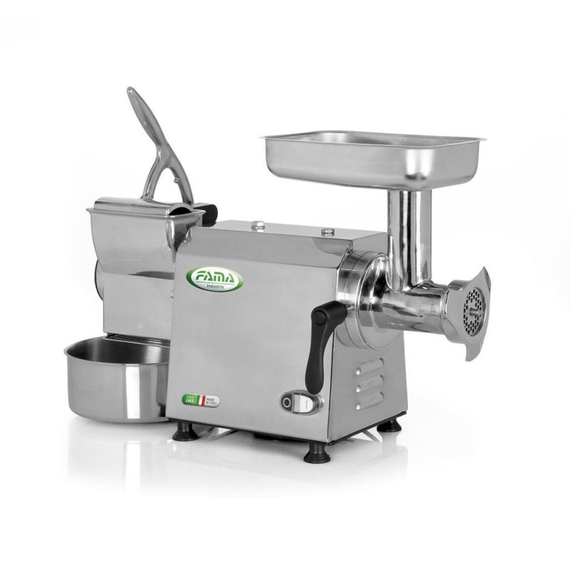 KALINDRA | FAMA. TGIK12. Uniko. Professional meat grinder grater with 70 mm mouth