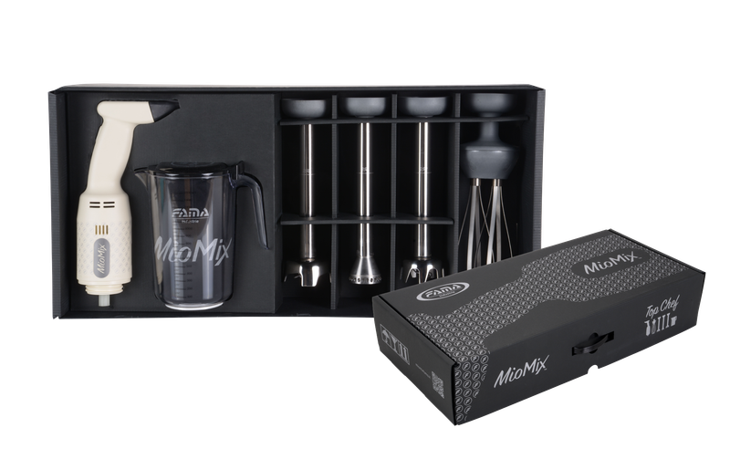 KALINDRA | FAMA. MIOMIX Top Chef. Kit completo con batidora de mano y accesorios.