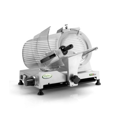 BLUE FARM | FAMA. LUX. Gravity slicer in anodized aluminum with 250 mm blade.