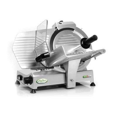 BLUE FARM | FAMA. ECO. Gravity slicer in anodized aluminum with 300 mm blade. Small base