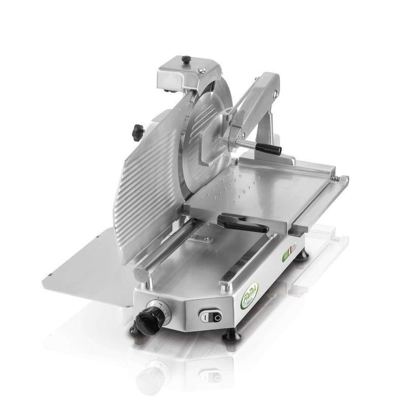 BLUE FARM | FAMA. Vertical slicer in anodized aluminum with 330 mm blade