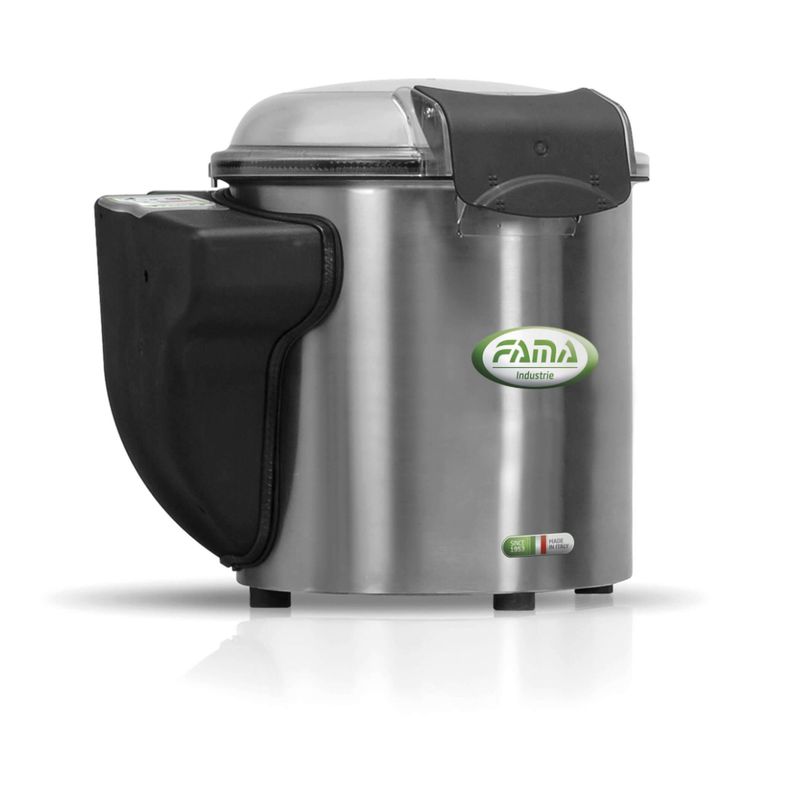 KALINDRA | FAMA. Pelador de patatas de sobremesa en acero inoxidable. Capacidad 5 kg.