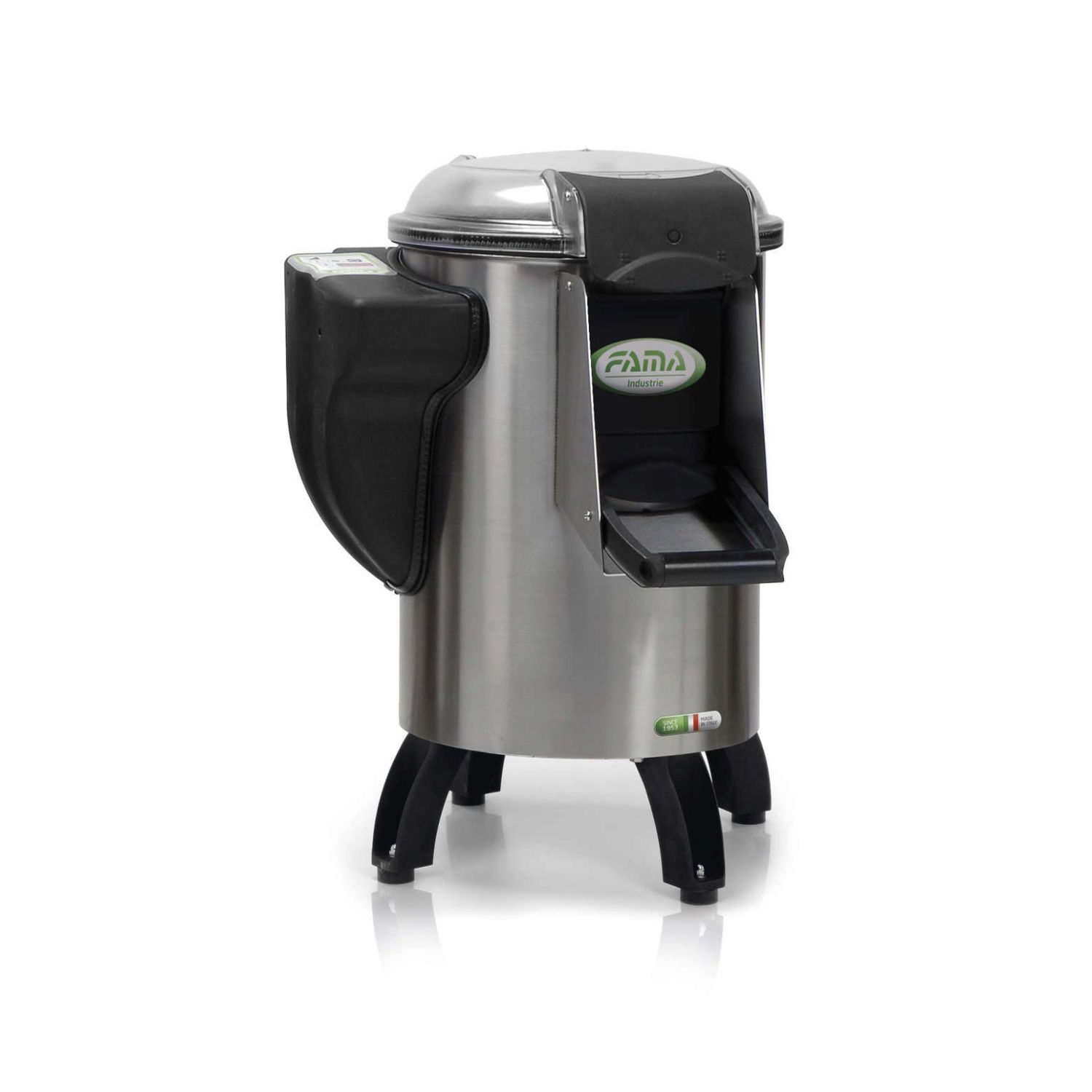 KALINDRA | FAMA. Stainless steel potato peeler with feet. 10 kg capacity.