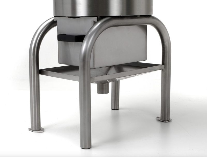 KALINDRA | FAMA. Dispositif de nettoyage et lavage de truffes en acier inoxydable avec support. Capacité 10 kg