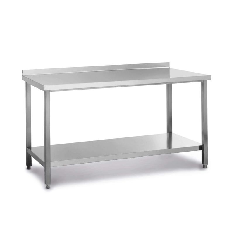 KALINDRA | FAMA. Stainless Steel AISI 304 CE Workbenches. With 10 cm Backsplash