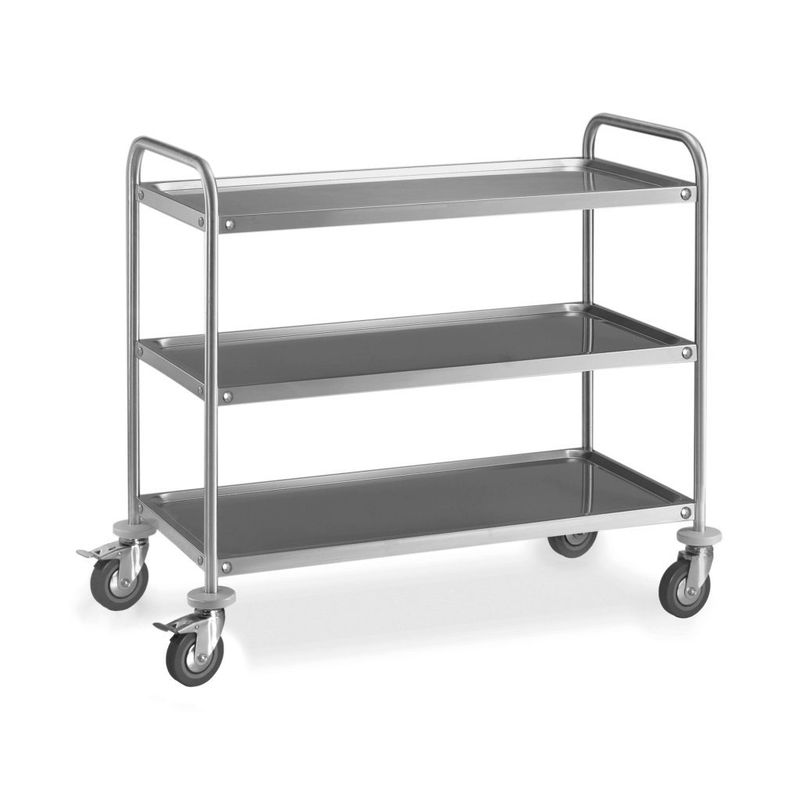 KALINDRA | FAMA. 3-Tier Reinforced Stainless Steel Trolley CE Compliant