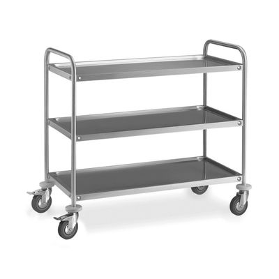 KALINDRA | FAMA. 3-Tier Reinforced Stainless Steel Trolley CE Compliant