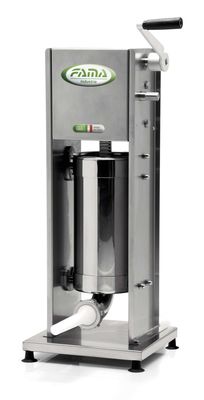 KALINDRA | FAMA. Vertical stuffing machines L series in stainless steel with 7 and 14 liters capacity