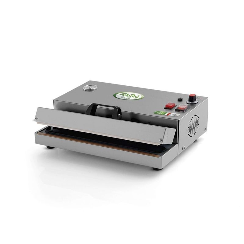 KALINDRA | FAMA. Stainless steel vacuum machine with 430 sealing bar