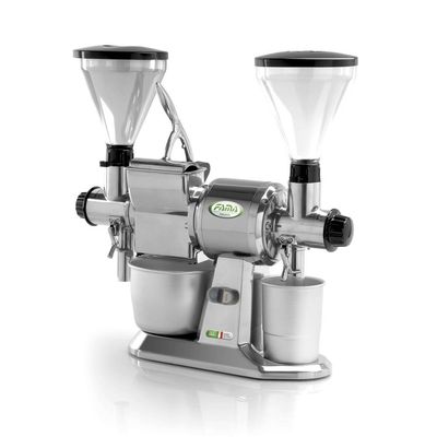 KALINDRA | FAMA. Coffee grinder, pepper grinder, and grater. Professional device with 1 or 2 groups
