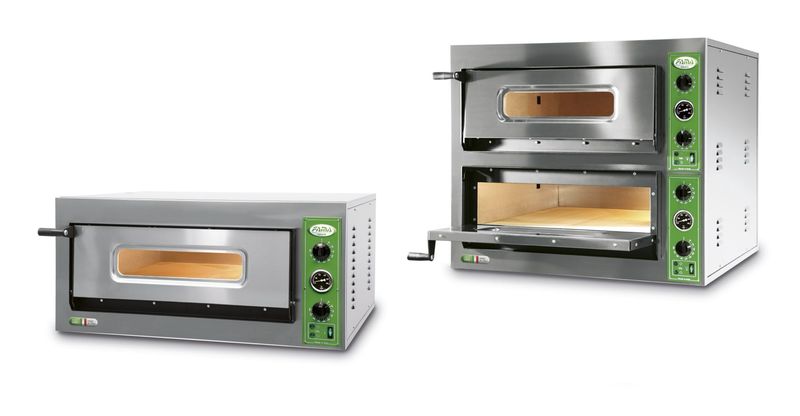 KALINDRA | FAMA. B8 glass series. Electric pizza ovens with 1 or 2 levels.