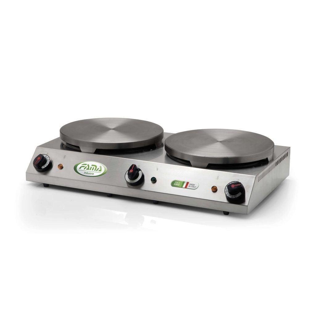 KALINDRA | FAMA. Professional Crepe Maker with 2 Elements, 35 cm Each