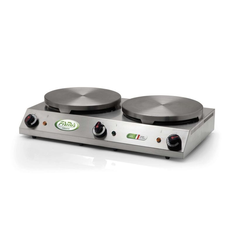 KALINDRA | FAMA. Professional Crepe Maker with 2 Elements, 35 cm Each