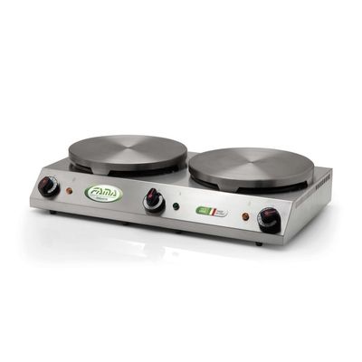 KALINDRA | FAMA. Professional Crepe Maker with 2 Elements, 35 cm Each