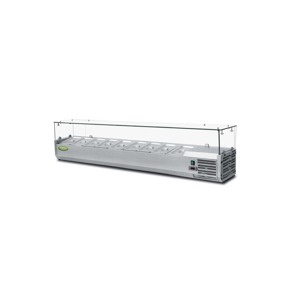 KALINDRA | FAMA. 150cm refrigerated display case. + 2 / + 8°C (+ 35.6 / + 46.4°F)