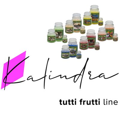The candle jars. Tutti Frutti line