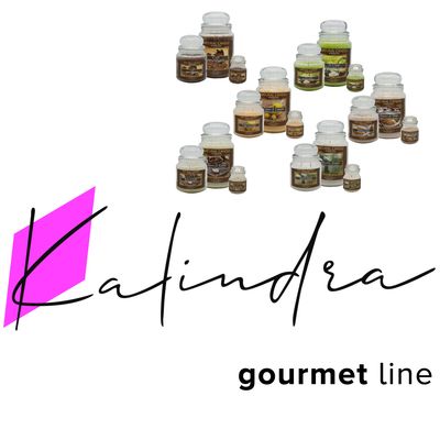The candle jars. Gourmet line