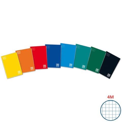 Quaderno Maxi One Color A4 100 g/m - 18+1 ff 4F - 1923